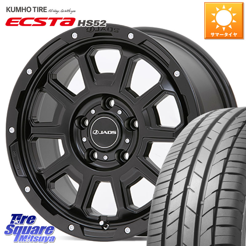 JAOS JAOS ADAMAS BL5 ジャオス アダマス ビーエルファイブ 17インチ 17 X 7.5J +40 5穴 114.3 KUMHO ECSTA HS52 エクスタ サマータイヤ 215/60R17 10系カローラクロス 20系アルファード