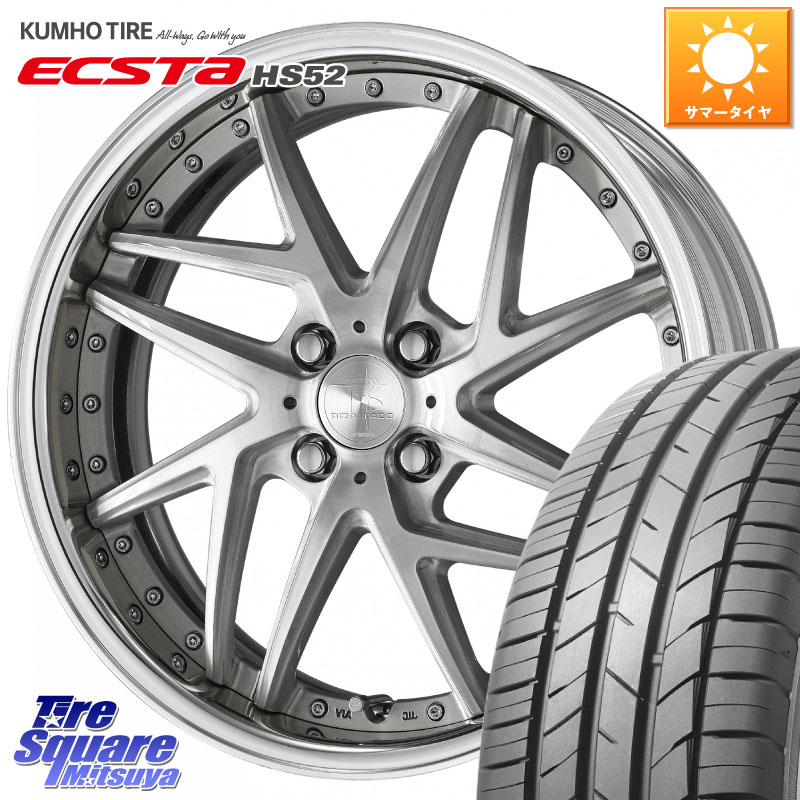 WORK RIZALTADO MESH2 A Disk 16インチ 2ピース 16 X 7.0J +45 4穴 100 KUMHO ECSTA HS52 エクスタ サマータイヤ 185/55R16 125,035円