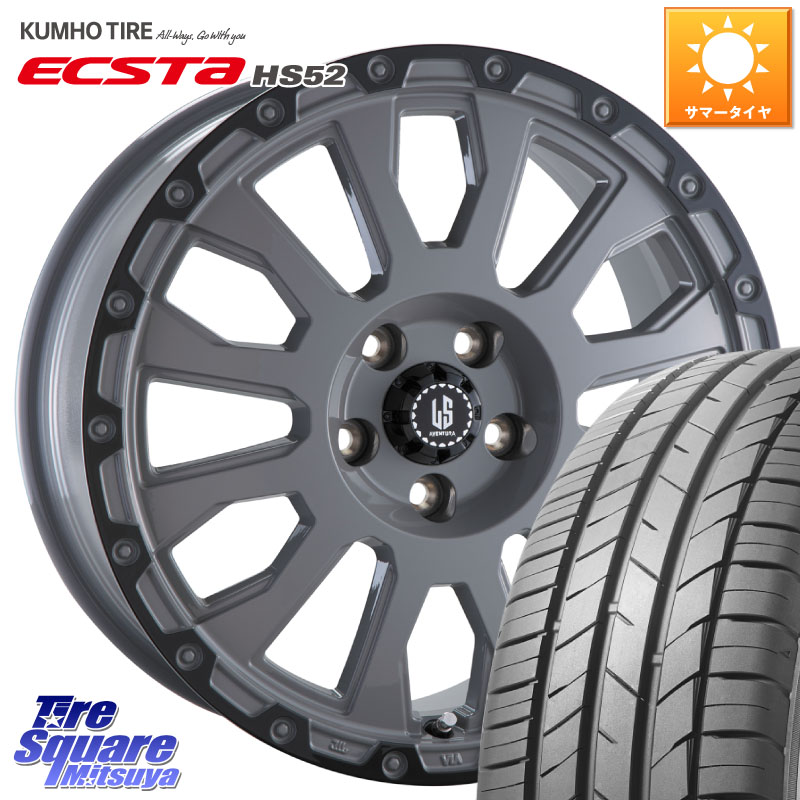 阿部商会 LA STRADA AVENTURA アヴェンチュラ 16インチ 16 X 7.0J +42 5穴 114.3 KUMHO ECSTA HS52 エクスタ サマータイヤ 205/55R16 GRヤリスRSノーマルキャリパー