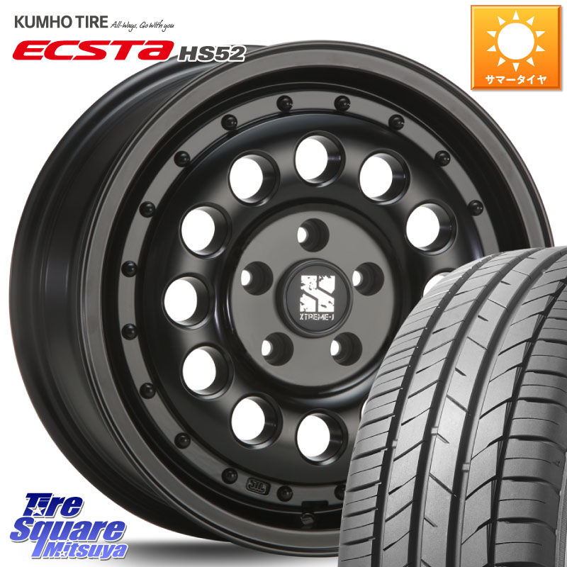 MLJ XTREME-J エクストリーム RUGGED ラギッド 16インチ 16 X 6.5J +32 5穴 114.3 KUMHO ECSTA HS52 エクスタ サマータイヤ 215/55R16