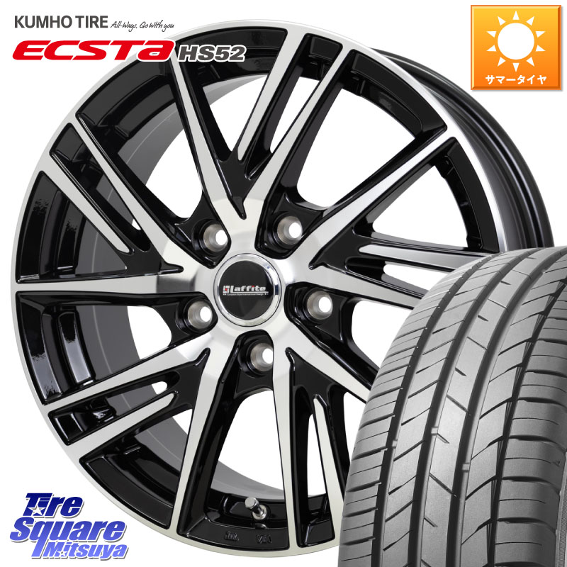 KUMHO ECSTA HS52 エクスタ サマータイヤ 205/50R16HotStuff ラフィット LW06-2 LW-06-2 ホイール 16インチ 16X6.5J 48 5穴 100 インプレッサ インプレッサワゴン｜タイヤスクエアミツヤ 59,100円