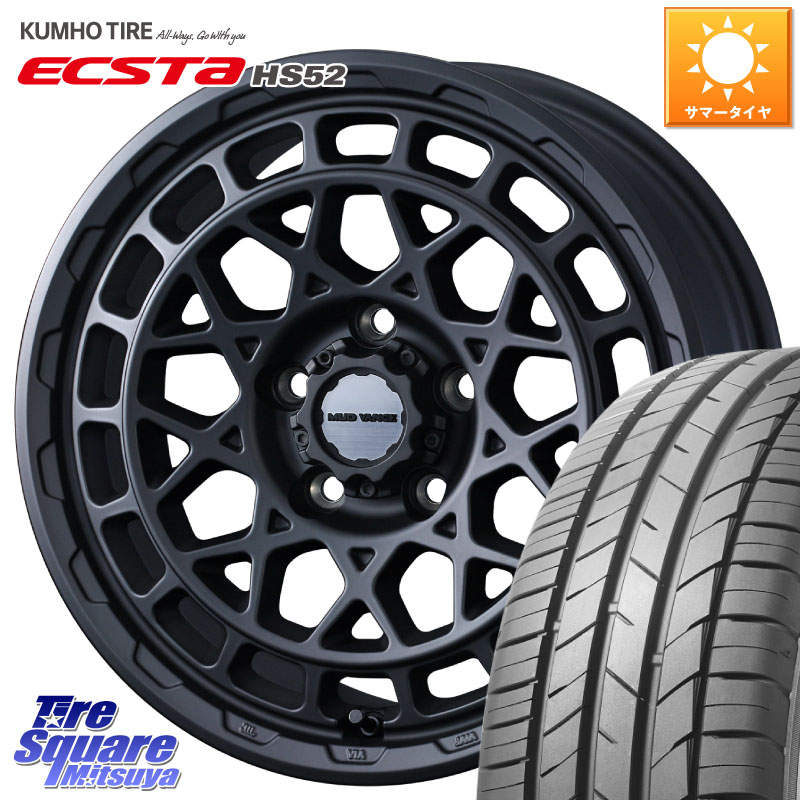 WEDS MUDVANCE X TYPE M ホイール 16インチ マッドヴァンス 16 X 7.0J +35 5穴 114.3 KUMHO ECSTA HS52 エクスタ サマータイヤ 225/55R16