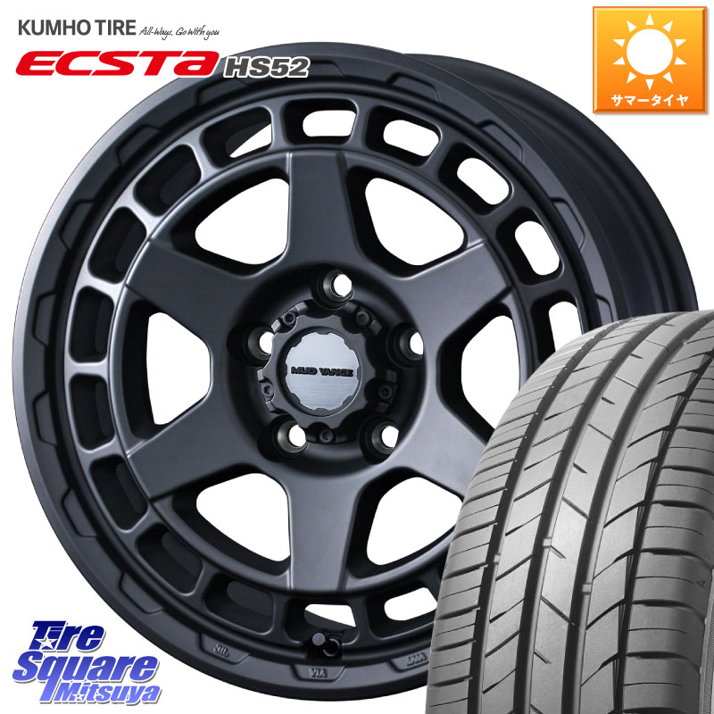 KUMHO ECSTA HS52 エクスタ サマータイヤ 215/55R16WEDS MUDVANCE X TYPE S ホイール 16インチ マッドヴァンス タイプS 16X7.0J 35 5穴 114.3 インサイト｜タイヤスクエアミツヤ