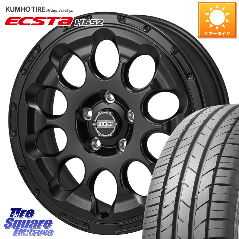 KUMHO ECSTA HS52 エクスタ サマータイヤ 195/45R17KOSEI BOTTOM GARCIA CHRONO ホイール 17インチ 17X7.0J 45 5穴 114.3｜タイヤスクエアミツヤ