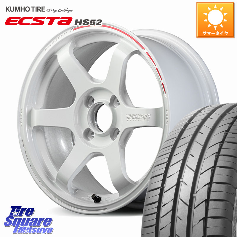 KUMHO ECSTA HS52 エクスタ サマータイヤ 185/55R16RAYS 【欠品次回3~4月】 TE37 SONIC TIME ATTACK EDITION 鍛造 ホイール 16インチ 16X6.5J 39 4穴 100 ロードスター スペイド ヤリス カスタム前提 スイフト|タイヤスクエアミツヤ