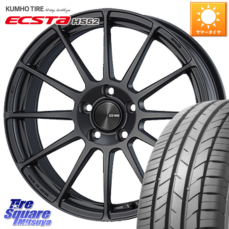KUMHO ECSTA HS52 エクスタ サマータイヤ 215/60R17ENKEI エンケイ PerformanceLine PF03 (MD) ホイール 17X7.0J 48 5穴 114.3 C-HR カローラクロス E52エルグランド ZR-V RV系ヴェゼル RC系オデッセイ後期 CX-30 MX-30 エスティマハイブリッド エスティマ RVR｜タイヤスクエアミツヤ