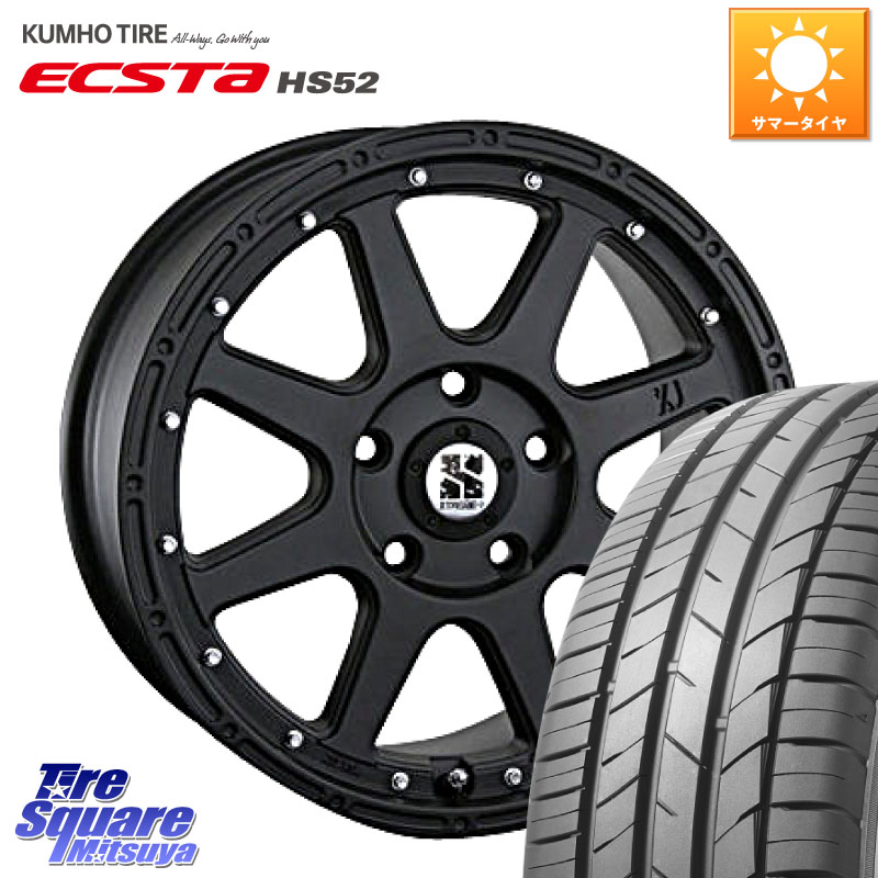 MLJ XTREME-J エクストリームJ ホイール 17インチ 17 X 7.5J +38 5穴 114.3 KUMHO ECSTA HS52 エクスタ サマータイヤ 195/45R17