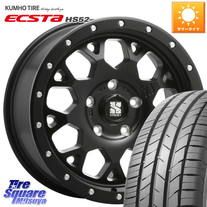 MLJ XJ04 XTREME-J エクストリームJ ホイール 16インチ 16 X 7.0J +35 5穴 114.3 KUMHO ECSTA HS52 エクスタ サマータイヤ 205/55R16 GRヤリスRSノーマルキャリパー