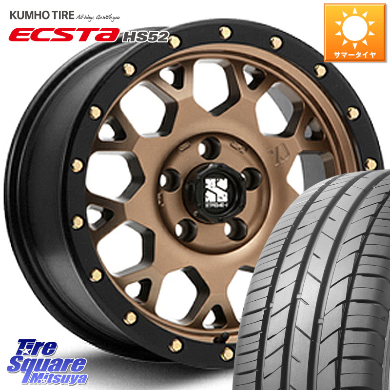 KUMHO ECSTA HS52 エクスタ サマータイヤ 225/55R16MLJ XJ04 XTREME-J エクストリームJ マットブロンズ ホイール 16インチ 16X7.0J 35 5穴 114.3 RX-8 MAZDA|タイヤスクエアミツヤ