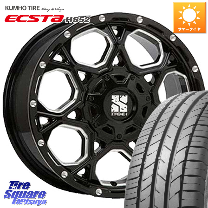 MLJ XJ06 XTREME-J エクストリームJ ホイール 17インチ 17 X 7.0J +50 5穴 114.3 KUMHO ECSTA HS52 エクスタ サマータイヤ 195/45R17 ZC33Sスイフトスポーツ
