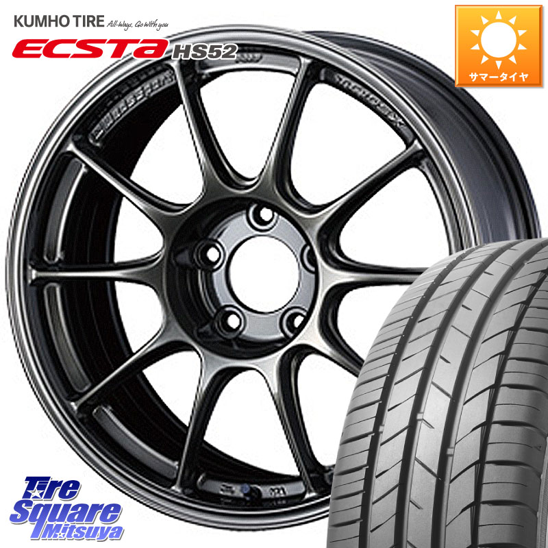KUMHO ECSTA HS52 エクスタ サマータイヤ 195/55R16WEDS WedsSport TC-105X TC105X ウェッズ スポーツ ホイール 16インチ 16X7.0J 48 5穴 100 アリオン｜タイヤスクエアミツヤ