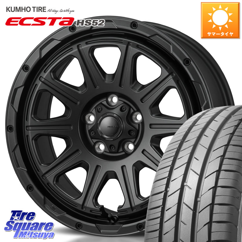 MONZA HI-BLOCK REGULES BK モンツァ ハイブロック レグルス 16インチ 16 X 7.0J +41 5穴 114.3 KUMHO ECSTA HS52 エクスタ サマータイヤ 215/55R16 リーフ