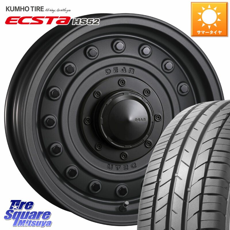 CRIMSON ディーン コロラド 16インチ 16 X 7.0J +37 5穴 114.3 KUMHO ECSTA HS52 エクスタ サマータイヤ 215/55R16