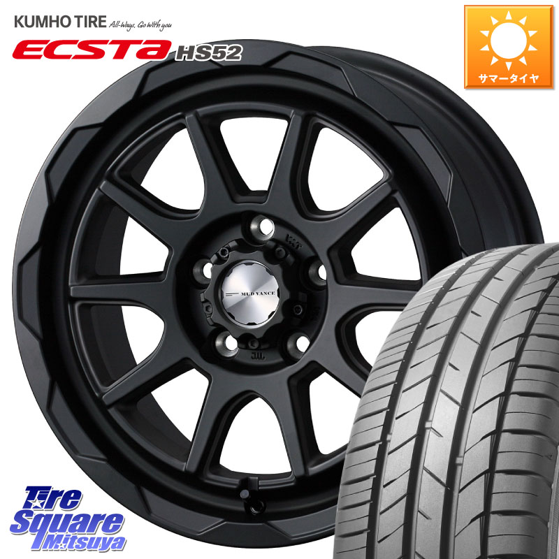 WEDS 【欠品次回4月中旬】 マッドヴァンス 06 MUD VANCE 06 ウエッズ 16インチ 16 X 7.0J +38 5穴 114.3 KUMHO ECSTA HS52 エクスタ サマータイヤ 195/50R16