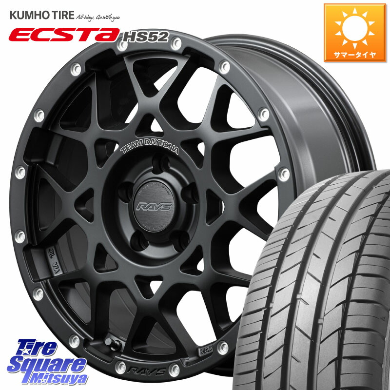 RAYS 【欠品次回6~7月】 レイズ M8 デイトナ DAYTONA 16インチ 16 X 7.0J +37 5穴 114.3 KUMHO ECSTA HS52 エクスタ サマータイヤ 215/55R16