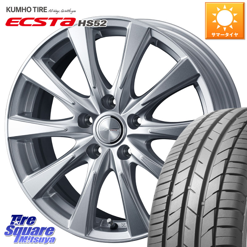 WEDS ジョーカースピリッツ ホイール 16 X 6.5J +40 5穴 114.3 KUMHO ECSTA HS52 エクスタ サマータイヤ 215/55R16 リーフ