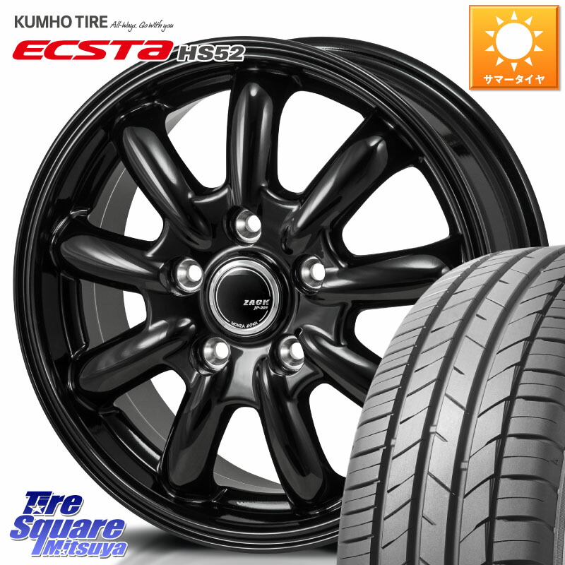 Japan三陽 ZACK JP-209 JP209 ザック ホイール 16 X 6.5J +38 5穴 114.3 KUMHO ECSTA HS52 エクスタ サマータイヤ 225/55R16 57,272円