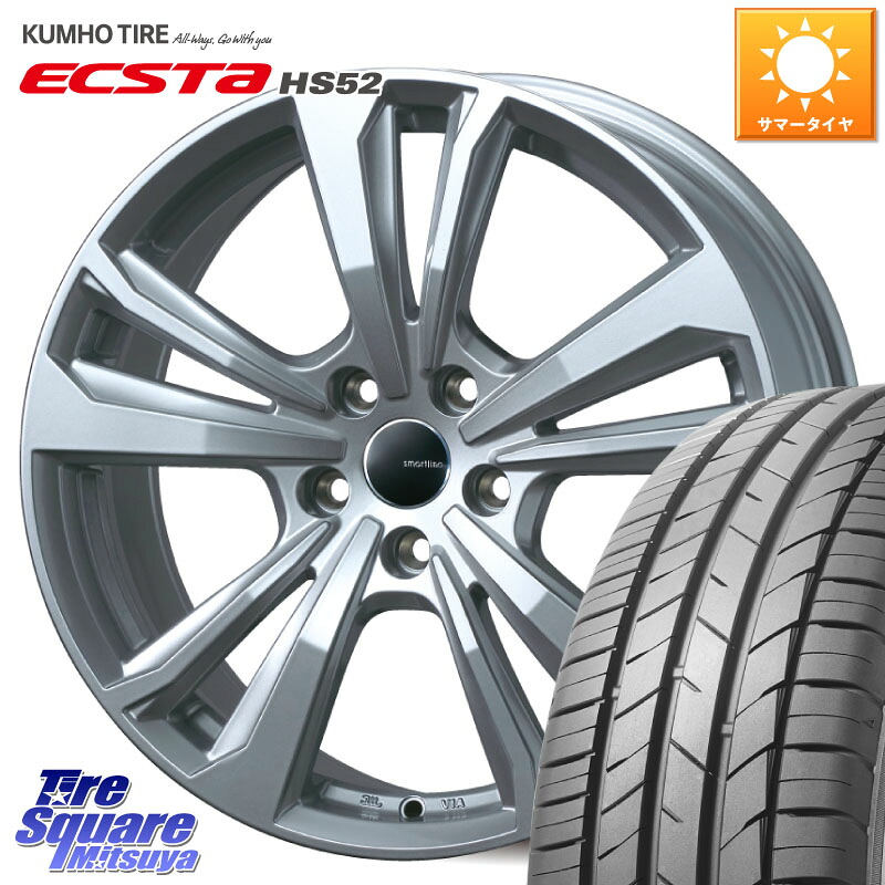 TARGA smartline365 スマートライン 16 X 6.5J(AUDI A1 GBD) +45 5穴 100 KUMHO ECSTA HS52 エクスタ サマータイヤ 195/55R16 アウディ A1 GB系