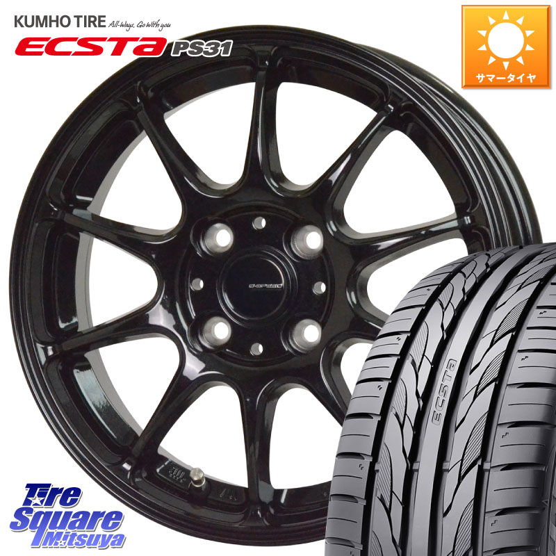 HotStuff G.SPEED G-07 ホイール 16インチ ジースピード 16 X 6.0J +43 4穴 100 KUMHO ECSTA PS31 エクスタ サマータイヤ 205/55R16 E13オーラ 50,334円