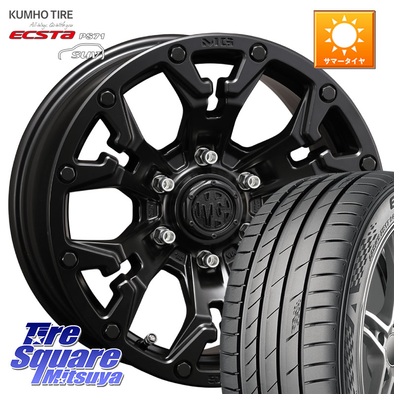 CRIMSON クリムソン GOLEM ゴーレム 17インチ 17 X 7.0J +32 5穴 114.3 KUMHO ECSTA PS71 SUV エクスタ サマータイヤ 235/65R17 50系RAV4 112,225円