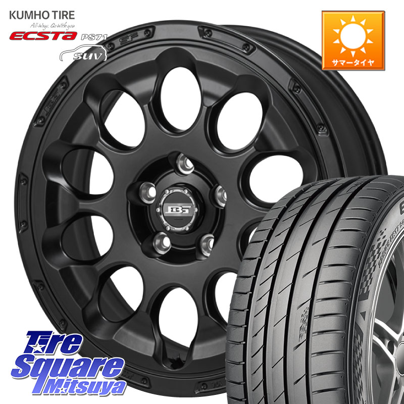 Japan三陽 ボトムガルシア CHRONO クロノ 17 X 7.0J +45 5穴 114.3 KUMHO ECSTA PS71 SUV エクスタ サマータイヤ 235/65R17