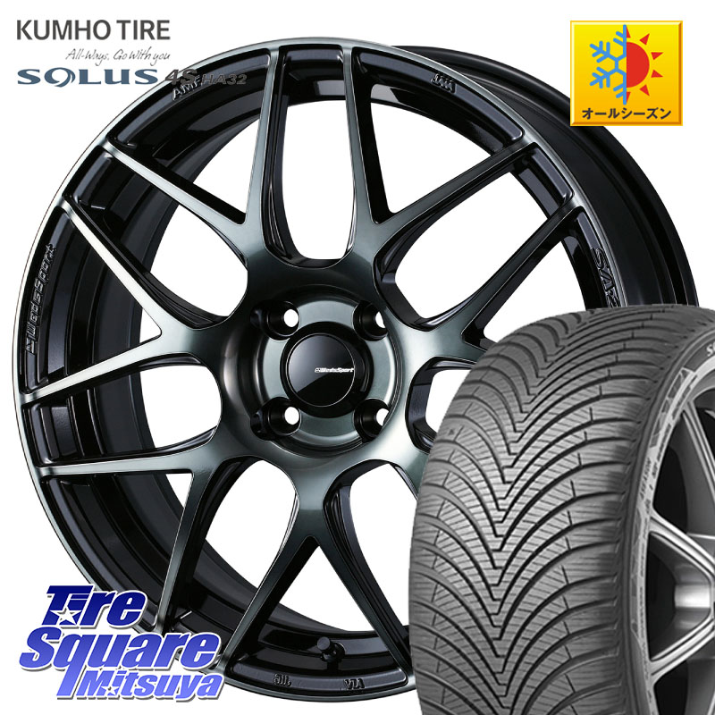 KUMHO SOLUS 4S HA32 ソルウス オールシーズンタイヤ 215/45R17 WEDS 74163 SA-27R ウェッズ スポーツ WBC ホイール 17インチ 17 X 6.5J +42 4穴 100