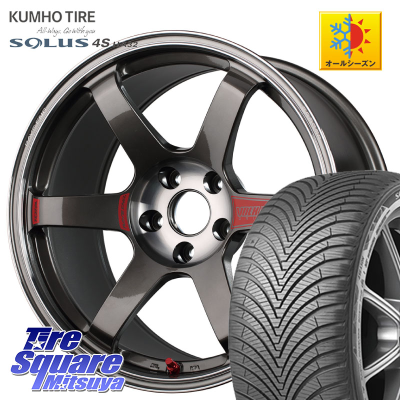 KUMHO SOLUS 4S HA32 ソルウス オールシーズンタイヤ 225/45R18RAYS 【欠品次回3~4月】 VOLK RACING TE37 SAGA SL TE37 ホイール 18インチ 18X8.5J 45 5穴 114.3 クラウンロイヤル クラウンハイブリッド 220・H20系 クラウン 220系|タイヤスクエアミツヤ