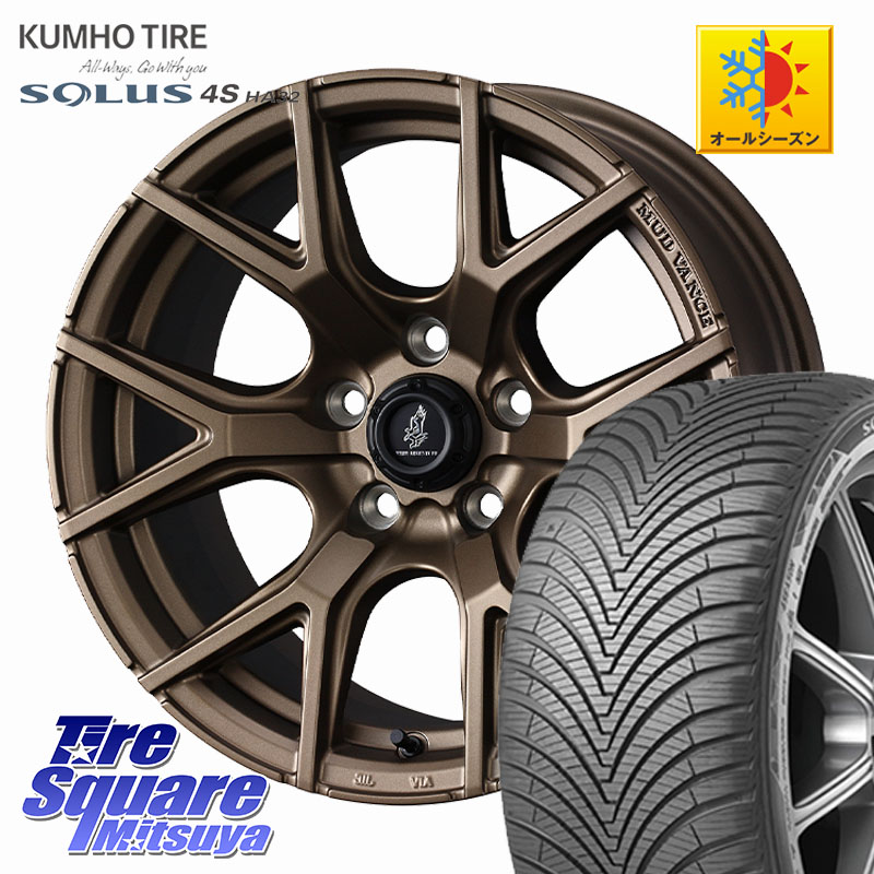 KUMHO SOLUS 4S HA32 ソルウス オールシーズンタイヤ 225/50R18 WEDS マッドヴァンス MUDVANCE SD ホイール 18インチ 18 X 7.5J +35 5穴 114.3