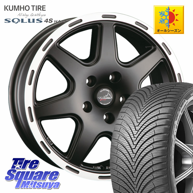 KUMHO SOLUS 4S HA32 ソルウス オールシーズンタイヤ 235/55R18 阿部商会 TIRADO CROSS ホイール 18インチ 18 X 7.0J(US) +40 5穴 110