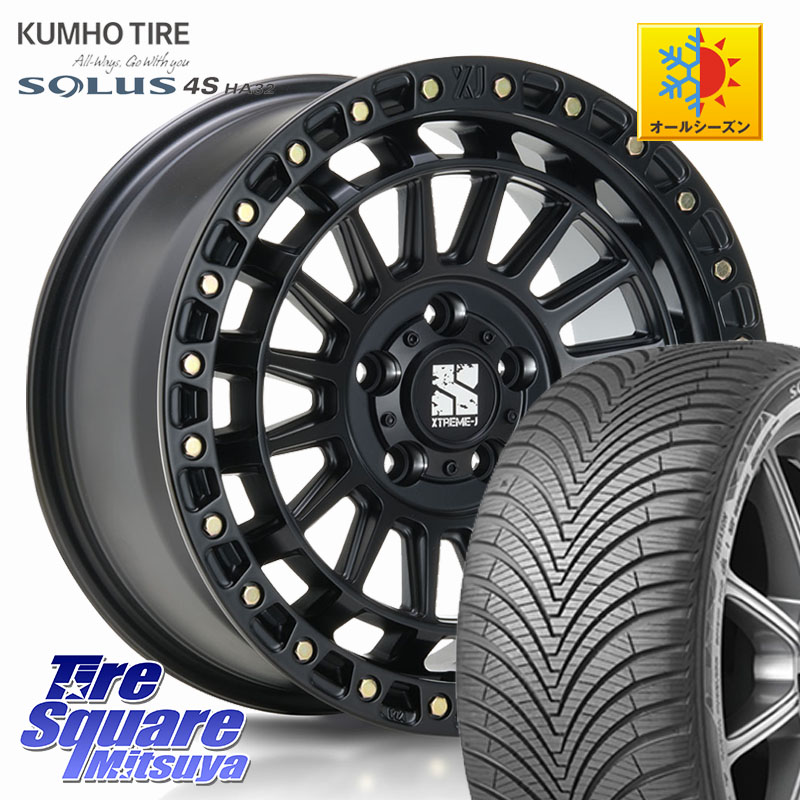KUMHO SOLUS 4S HA32 ソルウス オールシーズンタイヤ 205/55R16 MLJ XJ08 XTREME-J ホイール 16インチ 16 X 7.0J +35 5穴 114.3 GRヤリスRSノーマルキャリパー