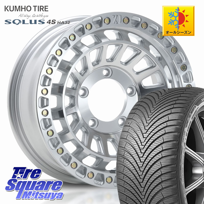 KUMHO SOLUS 4S HA32 ソルウス オールシーズンタイヤ 215/65R16 MLJ XJ08 XTREME-J ホイール 16インチ 16 X 5.5J +20 5穴 139.7 ジムニー専用(要オーバーフェンダー等)