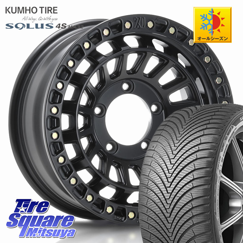 KUMHO SOLUS 4S HA32 ソルウス オールシーズンタイヤ 215/65R16 MLJ XJ08 XTREME-J ホイール 16インチ 16 X 5.5J +20 5穴 139.7 ジムニー専用(要オーバーフェンダー等)