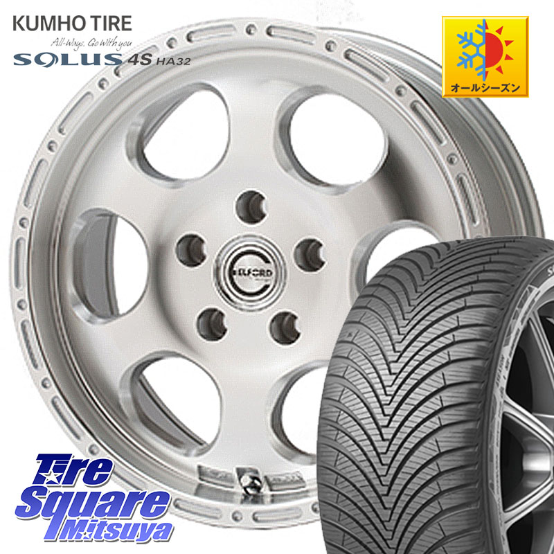 KUMHO SOLUS 4S HA32 ソルウス オールシーズンタイヤ 205/60R16 MEIWA Blood Stock One Piece ホイール 16インチ 16 X 7.0J +45 5穴 100