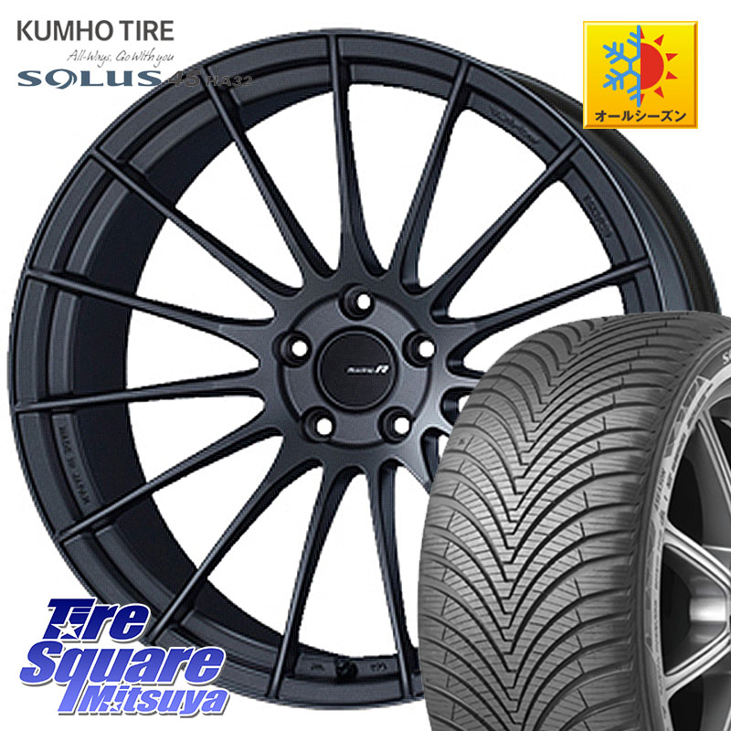 KUMHO SOLUS 4S HA32 ソルウス オールシーズンタイヤ 235/50R18 ENKEI エンケイ Racing Revolution RS05RR ホイール 18 X 8.5J +35 5穴 114.3 30系アルファード 30系ヴェルファイア