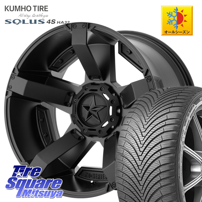 KUMHO SOLUS 4S HA32 ソルウス オールシーズンタイヤ 225/60R17 KMC XD811 ROCKSTAR2 ホイール 17インチ ロックスター2 17 X 8.0J +35 5穴 114.3 30系アルファード 30系ヴェルファイア 123,220円