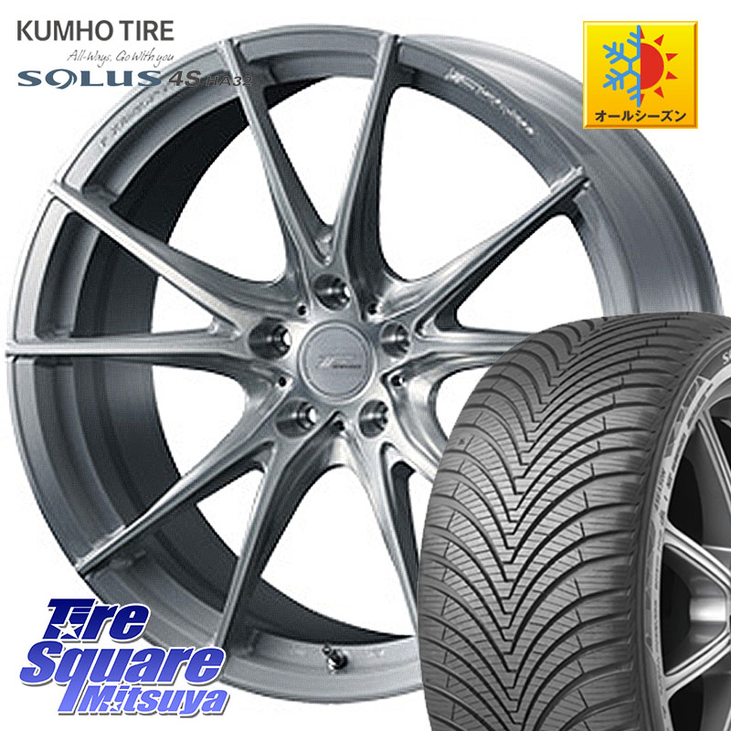 KUMHO SOLUS 4S HA32 ソルウス オールシーズンタイヤ 215/50R18WEDS F ZERO FZ-2 FZ2 鍛造 FORGED ホイール18インチ エフゼロ 18X7.5J 38 5穴 114.3｜タイヤスクエアミツヤ