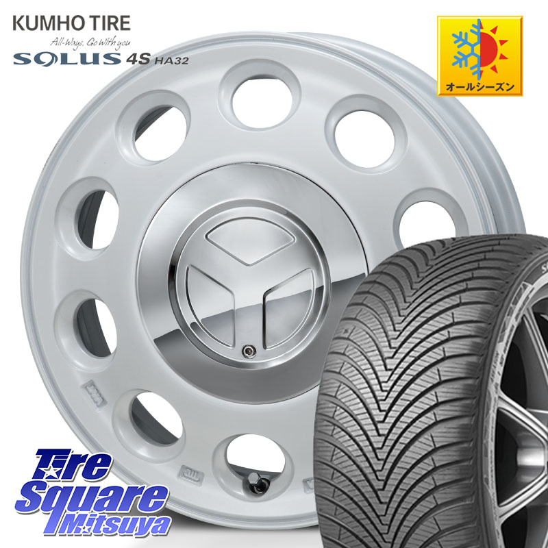 KUMHO SOLUS 4S HA32 ソルウス オールシーズンタイヤ 175/70R14MONZA PIEDINO ピエディーノ 14インチ 14X4.5J 45 4穴 100 Mx27/37/47Sソリオ・MB37SデリカD2 デリカD:2 D2｜タイヤスクエアミツヤ