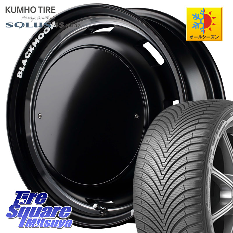 KUMHO SOLUS 4S HA32 ソルウス オールシーズンタイヤ 175/70R14 MANARAY MID Garcia CISCO BLACKMOON EDITION 14インチ 14 X 4.5J +45 4穴 100 Mx27/37/47Sソリオ・デリカD2