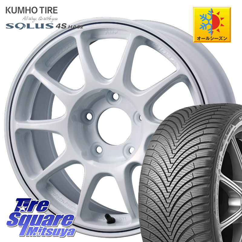 KUMHO SOLUS 4S HA32 ソルウス オールシーズンタイヤ 195/65R15WEDS WedsSport TC-105X TC105X グラベル ウェッズ スポーツ ホイール GRAVEL 15インチ 15X7.0J 35 5穴 100 カローラスポーツ|タイヤスクエアミツヤ