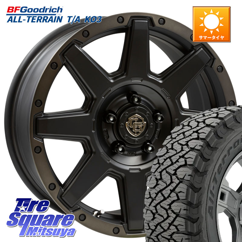 BF Goodrich All-Terrain TA KO3オールテレーン グッドリッチ T/A ブラックウォール 225/65R17WEDS CROSS OVER GARMENTS StyleU 17インチ 17X7.0J 35 5穴 114.3 50系RAV4 80系ハリアー RAV4 50系 デリカD:5 D5 カスタムサイズ NX レクサス ハリアー｜タイヤスクエアミツヤ