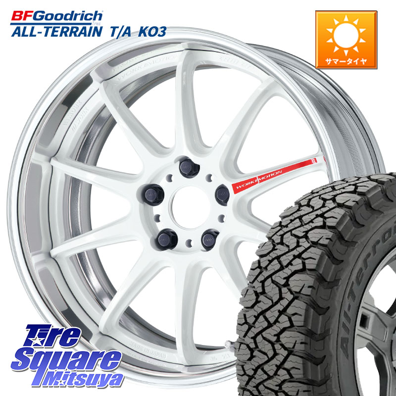 WORK EMOTION ZR10 L Disk AZW 18インチ 2ピース 18 X 8.5J +40 5穴 114.3 BF Goodrich All-Terrain TA KO3オールテレーン グッドリッチ T/A ブラックウォール 255/55R18 アウトランダーPHEV
