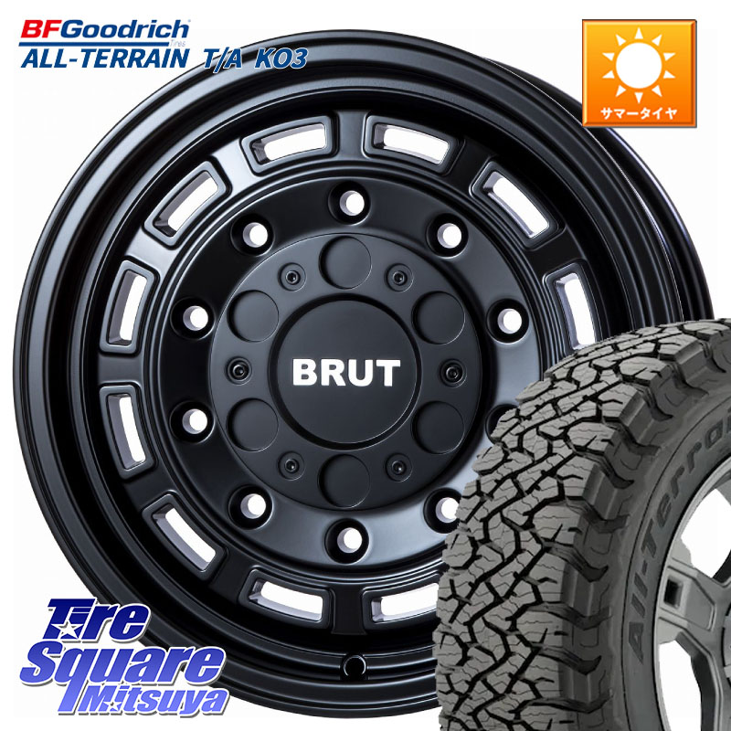 BF Goodrich All-Terrain TA KO3オールテレーン グッドリッチ T/A ブラックウォール 225/65R17BRUT ブルート BR-70 BR70 ホイール 17インチ 17X7.5J 48 5穴 114.3 T32エクストレイル CX-5 CX-8 BT5レガシィアウトバック ヴァンガード CX-5 CX5 MAZDA CR-V レガシー レ|タイヤスクエアミツヤ