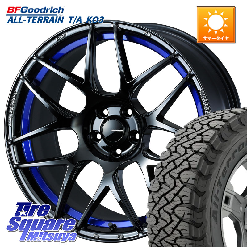 WEDS 74231 SA-27R ウェッズ スポーツ ホイール 18インチ 18 X 7.5J +35 5穴 114.3 BF Goodrich All-Terrain TA KO3オールテレーン グッドリッチ T/A ブラックウォール 255/55R18 アウトランダーPHEV