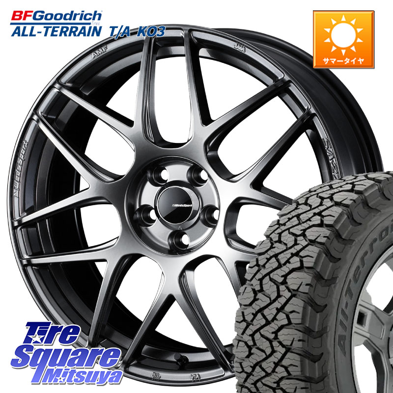 WEDS 74216 SA-27R PSB ウェッズ スポーツ ホイール 18インチ 18 X 7.5J +35 5穴 114.3 BF Goodrich All-Terrain TA KO3オールテレーン グッドリッチ T/A ブラックウォール 255/55R18 アウトランダーPHEV