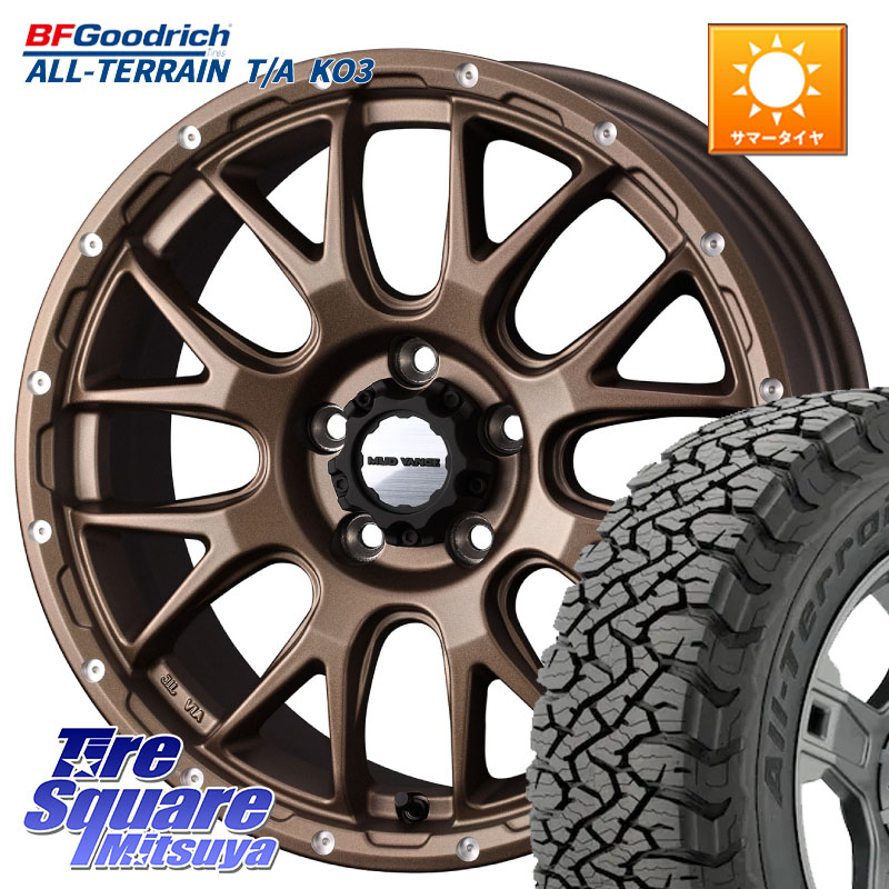 WEDS 41147 マッドヴァンス MUD VANCE 08 ホイール 18インチ 18 X 7.5J +35 5穴 114.3 BF Goodrich All-Terrain TA KO3オールテレーン グッドリッチ T/A ブラックウォール 255/55R18 アウトランダーPHEV