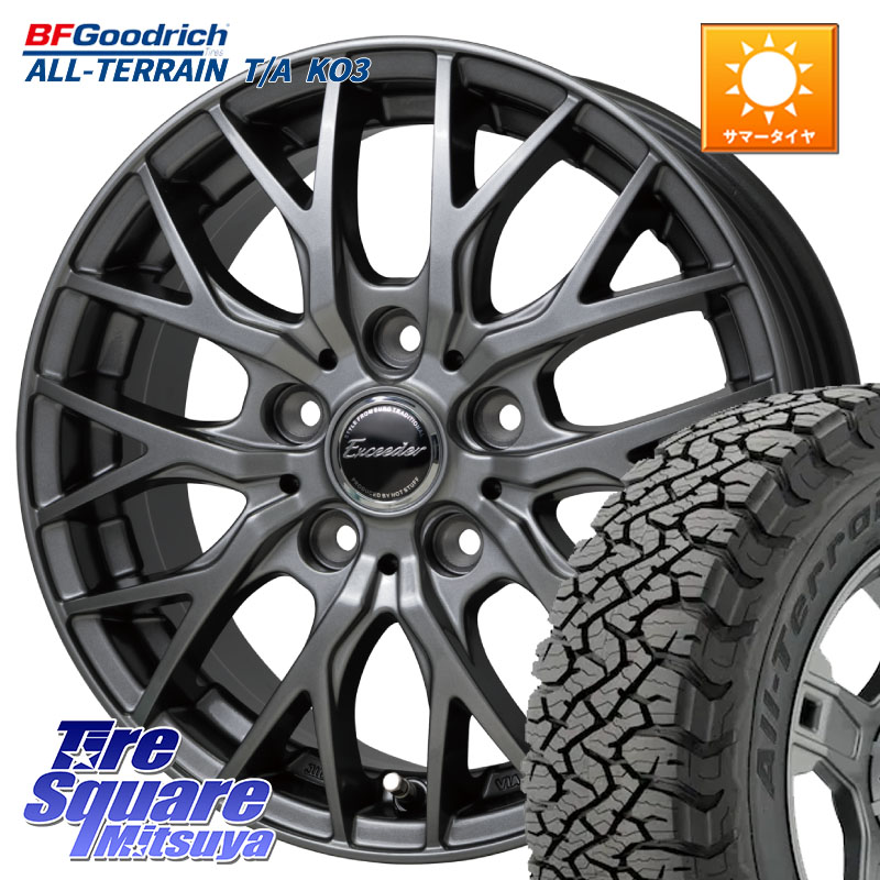BF Goodrich All-Terrain TA KO3オールテレーン グッドリッチ T/A ブラックウォール 235/60R18HotStuff Exceeder E05-2 ホイール 18インチ エクシーダ 18X8.0J(M14B) 42 5穴 114.3 クラウンスポーツ クラウンエステート ソルテラ bZ4X RZ レクサス｜タイヤスクエアミツヤ