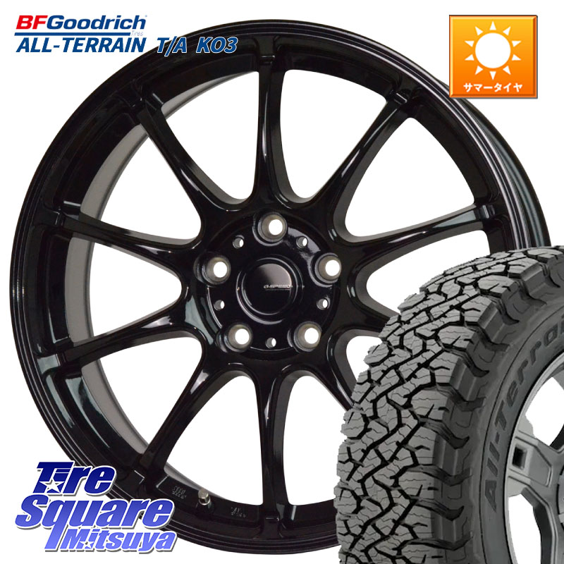 HotStuff G.SPEED G-07 ホイール 18インチ ジースピード 18 X 7.5J +38 5穴 114.3 BF Goodrich All-Terrain TA KO3オールテレーン グッドリッチ T/A ブラックウォール 255/55R18 アウトランダーPHEV