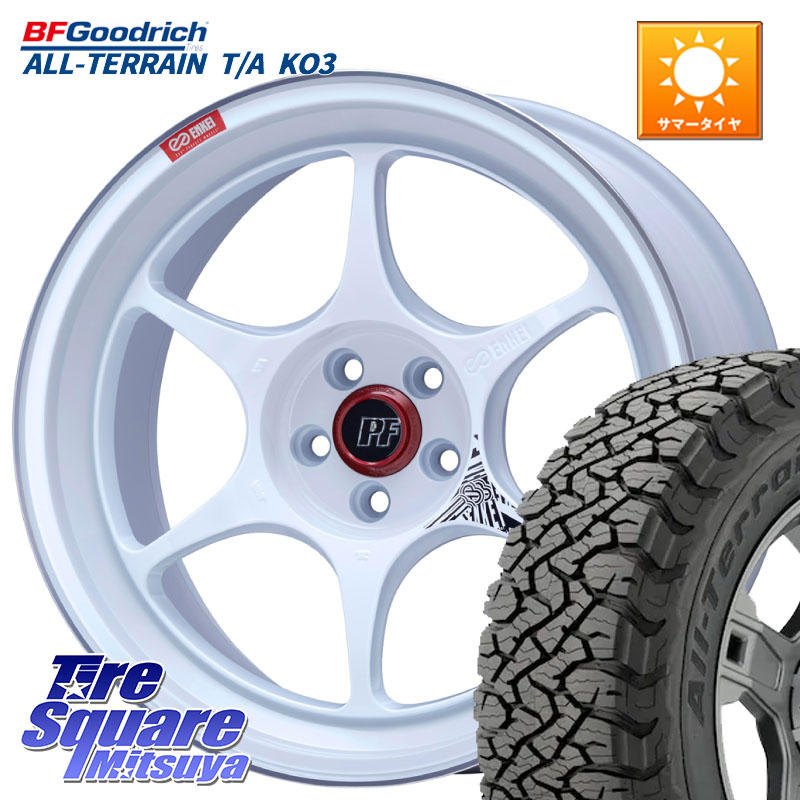 ENKEI エンケイ PerformanceLine PF06 ホイール 17インチ 17 X 7.5J +38 5穴 114.3 BF Goodrich All-Terrain TA KO3オールテレーン グッドリッチ T/A ブラックウォール 225/65R17 50系RAV4 80系ハリアー