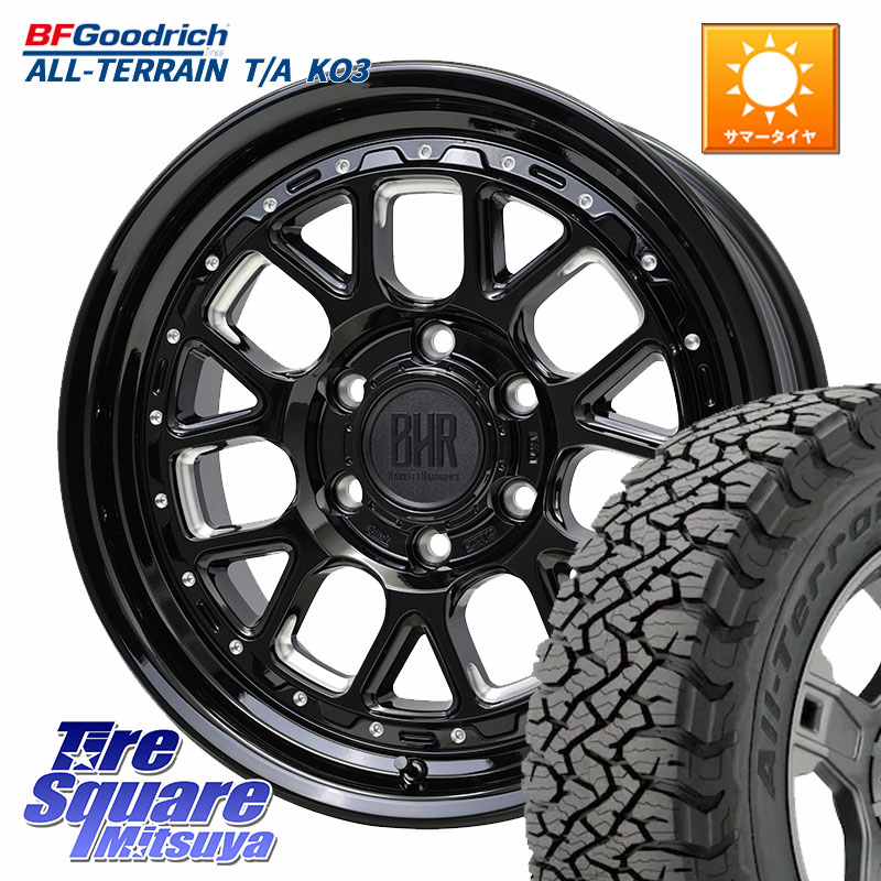 HotStuff BARKLEY HARDROCK HURON ハードロック ヒューロン ホイール 18インチ 18 X 8.0J +20 6穴 139.7 BF Goodrich All-Terrain TA KO3オールテレーン グッドリッチ T/A ブラックウォール 265/60R18 GUN125ハイラックスHILUX 150系ランドクルーザープラド トライトンG