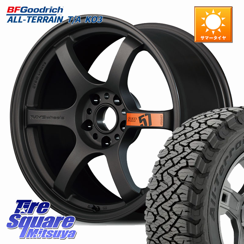 BF Goodrich All-Terrain TA KO3オールテレーン グッドリッチ T/A ブラックウォール 235/60R18RAYS 【欠品次回要問合せ】 gramLIGHTS 57DR SpecD ホイール 18インチ 18X8.5J(M14B) 37 5穴 114.3 レクサスNX20系｜タイヤスクエアミツヤ
